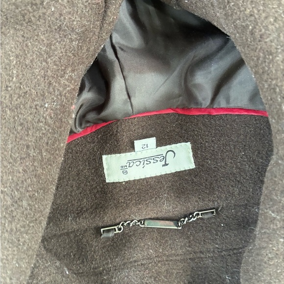 2/$35 Jessica Chocolate Brown Wool Coat - Picture 2 of 3